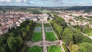 Lunéville son château et la campagne autour vu du ciel [upl. by Dietsche]