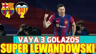 🔴 EL BARÇA REMONTA EL PARTIDO CON TRES GOLAZOS DE LEWANDOWSKI  BARÇA 42 VALENCIA [upl. by Rehtaeh]