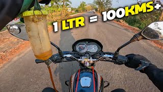 1Rupee  1KM 😲😲 Bajaj Platina 100 BS6 Real Mileage Test Run [upl. by Ase]