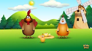 Chicken Family  funny song for kids with lyrics [upl. by Lita]