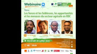 Forces faiblesses opportunités et menaces du secteur agricole en RDC [upl. by Ecnerret]