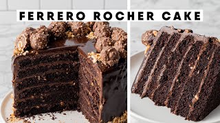 ULTIMATE Ferrero Rocher Hazelnut Cake [upl. by Fugere]