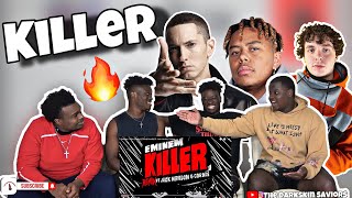 Eminem  Killer Remix Official Audio ft Jack Harlow Cordae REACTION [upl. by Trudy]