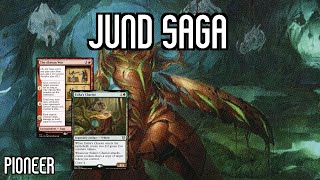 DISGUSTING Infinite Sagas Combo  Jund Saga  Pioneer  MTGO [upl. by Weinrich685]