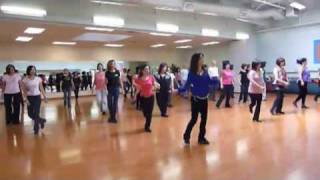 Cha Cha Line Dance Walk Through amp Dance [upl. by Yarw965]