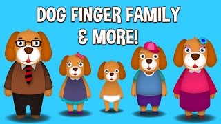 Dog Finger Family Collection  Top 10 Finger Family Collection  Finger Family Songs [upl. by Ardnohsal777]