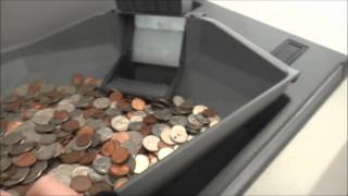 Cummins Allison JetSort 6000 Coin Sorter at Teachers Federal Credit Union in Huntington NY [upl. by Ibbie364]