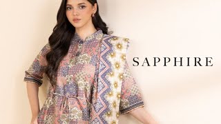 3 Piece Printed Light Khaddar Suit  Winter Collection  sapphire khaddar sale brandsupdate [upl. by Anahcra]