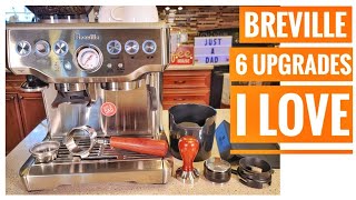 Breville BES870XL Barista Express Espresso Machine UPGRADE TAMPER PORTAFILTER KNOCKBOX Better Result [upl. by Ylera479]