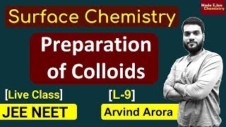 L9 Preparation of Colloids  Bredig’s arc method Peptisation Chemical Method  JEE NEET [upl. by Oag581]