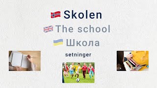 Tema Skolen A2 Setninger norsk språk norskkurs norwegian skolen school languagelearning [upl. by Ylrebmyk]