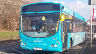 Arriva Yorkshire 1112 YJ08DVU On 254 To Ckeckheaton [upl. by Htez]