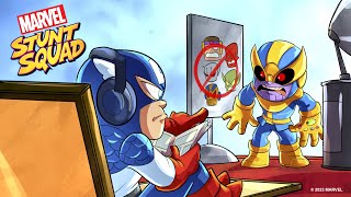 Captain America vs Thanos  Marvel’s Avengers Stunt Squad Ep 5 [upl. by Nahgen7]