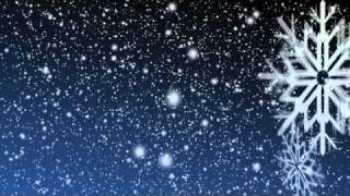 Gently Falling Snow Video Loop with Rotating Snowflake free download [upl. by Mendel]