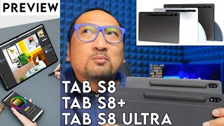 Tablet Android Terkencang Terlengkap amp Terbesar 2022 Preview Samsung Galaxy Tab S8 S8 S8 Ultra [upl. by Derward571]