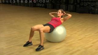 How to Do Abdominal Crunches Using a Balance Ball [upl. by Arej]