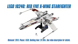 LEGO Star Wars 10240  Red Fives XWing Starfighter Designer Video [upl. by Sawyor140]