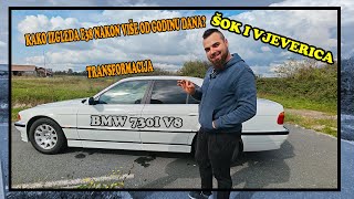 POGLEDAJTE OVU TRANSFORMACIJU  Restauracija Oldtimer BMWa E38  KAKO IZGLEDA NAKON GODINU DANA [upl. by Mw]