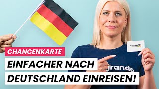 Chancenkarte Schneller und einfacher nach Deutschland einreisen [upl. by Aticilef]