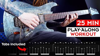 BEST 25 MIN GUITAR TECHNIQUE WORKOUT Alternate Picking Sweep Picking Legato Tapping [upl. by Acined680]