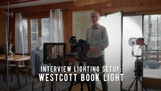 Interview Lighting Setup  Westcott Book Light [upl. by Aikenahs164]