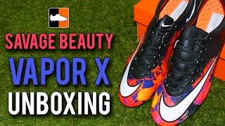 CR7 Savage Beauty Nike Vapor X Unboxing  Cristiano Ronaldo Mercurial Boots [upl. by Audres727]