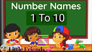 Number names  Number Names 110  Number spelling  Learn Numbers  Numbers 1 to 10  part 14 [upl. by Vivi]