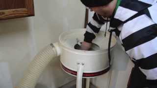 Homemade Dust Collector Cyclone or Vortex Cone  How to retrofit your machine [upl. by Uchish567]