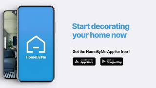 Discover our new HomeByMe mobile application 3D Interior Design Mobile App Free Tool [upl. by Smitt]