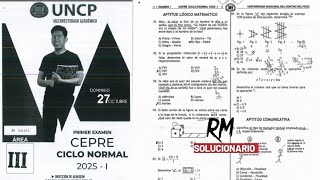 SOLUCIONARIO 1°EXAMEN CEPRE UNCPÁREA IIICICLO NORMAL 2025I [upl. by Drofub549]