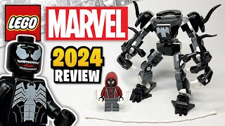 LEGO Marvel Venom Mech Armor vs Miles Morales 76276  EARLY 2024 Set Review [upl. by Jabon]