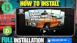 HOW TO INSTALL GTA SAN ANDREAS IN ANDROID  HOW TO INSTALL GTA SA IN MOBILE  NO CRASH  NO LAG [upl. by Aninotna605]