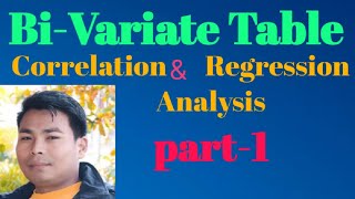 BiVariate Table Correlationamp Regression AnalysisBBS1ST Year [upl. by Cleave]