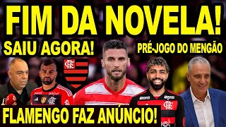 SAIU AGORA FIM DA NOVELA COM ZAGUEIRO FLAMENGO FAZ ANÚNCIO DE NOVO CONTRATO PRÉ JOGO MENGÃO E [upl. by Hafeenah27]