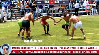 Match 1  India Vs USA  New Zealand World Kabaddi Cup 2023 [upl. by Egni]