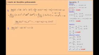 Limite ale functiilor polinomiale exercitii rezolvate liclimitele1 [upl. by Mailli642]