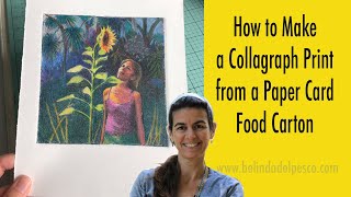 Make a Collagraph Print from Food Boxes [upl. by Retha157]