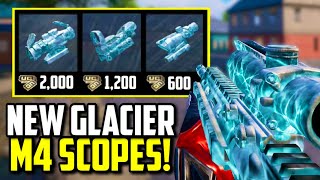 NEW GLACIER SCOPE ATTACHMENTS FOR M416  PUBG Mobile [upl. by Ayotaj]