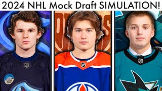 2024 NHL MOCK DRAFT SIMULATION… FULL Top 15 Order Predictions amp CelebriniEiserman Prospect Rumors [upl. by Emiline]