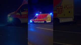 Wachausfahrt des RTW2 der Feuerwache Paderborn Nord [upl. by Eneryt193]