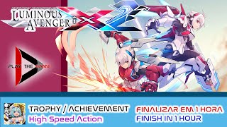 Gunvolt Chronicles Luminous Avenger iX 2  Speedrun Trophy High Speed Action Gameplay [upl. by Burlie]