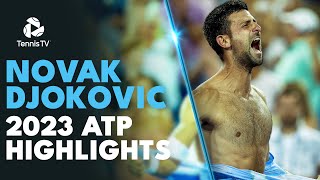 NOVAK DJOKOVIC Record Breaking Season 2023 ATP Highlight Reel [upl. by Adnuhsat562]