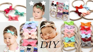 Baby girls hairband  Newborn headband bows [upl. by Maurice]