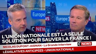 quotLunion Nationale est la seule solution pour sauver la Francequot · Cnews 140624 · N DupontAignan [upl. by Davie]