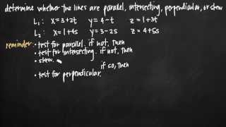 Parallel intersecting skew and perpendicular lines KristaKingMath [upl. by Lianna]