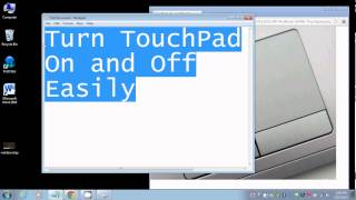 Turn TouchPad On and Off Easily [upl. by Krueger216]