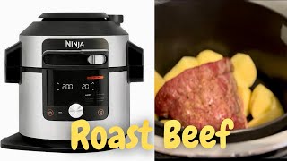 First time cooking Roast Beef in the Ninja Foodi Max 15 in 1  Roast Potatoes and Yorkshire pudding [upl. by Roe633]