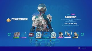 How to get Sardeenz Cloud Nine in Fortnite  Battle Pass Rewards Page 8 [upl. by Zubkoff]