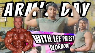 I tried Lee Priest super massive and intense Arm Workout 💀RealLeePriest ‎BUNKULIFTS [upl. by Bibi604]