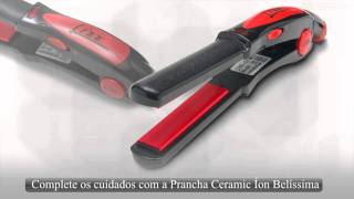 Americanascom l Secador Tourmaline Íon 2000W  Prancha Ceramic Íon Vermelha [upl. by Konrad291]